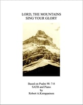 Lord the Mountains Sing Your Glory SATB choral sheet music cover